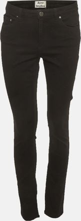 Acne Studios Black Denim Skin Fit Jeans L/waist
