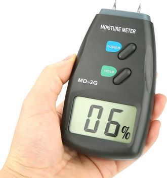 OEM Higr&oacute;metro De Madera Md-2g, 5% A 40%, Pantalla Lcd De 2 Pines, Medidor De Humedad Digital Port&aacute;til, Detector De Fugas De Agua Industrial Con Bolsa Azu