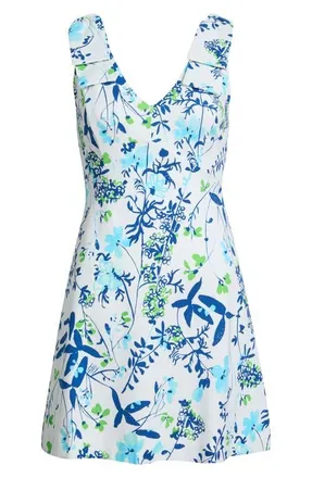 Lilly Pulitzer Janine Print Rompers in Resort White Sea Blooms at Nordstrom, Size 10
