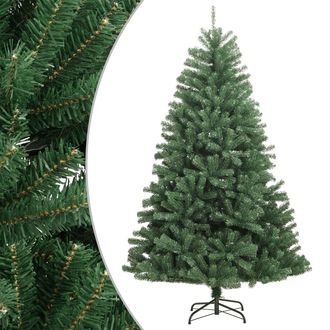 vidaXL &Aacute;rbol De Navidad Artificial Con Bisagras Y Soporte Verde 150 Cm Vidaxl