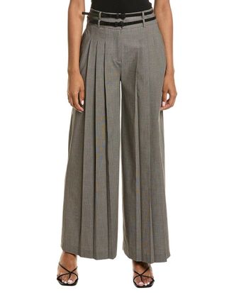 Kenneth Cole High-Rise Pleated Wide Leg Pant