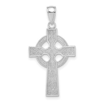 Diamond2Deal 14k Gold Celtic Cross Pendant