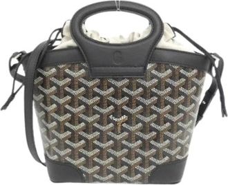 Goyard Pre-owned Beluga Mini Coated Canvas Shoulder Bag - Dames - Vintage Tas - Zwart - ONE Size - Leer - Vintage