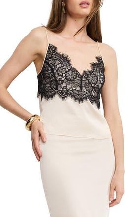 Good American Lace & Satin Camisole in Ecru003 at Nordstrom Rack, Size 4X-Large