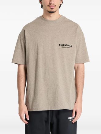 Fear of God T-shirt con logo - Marrone