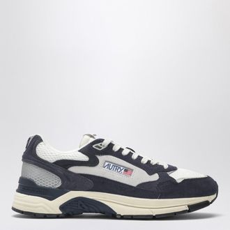 Autry Sneakers Hyperway in mesh e suede blu/argento