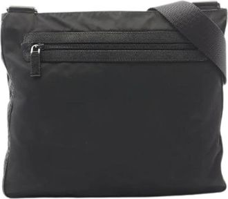 Prada Borsa a spalla Pre-owned Tessuto Saffiano - - Pre-owned - Donna - Nero - ONE SIZE