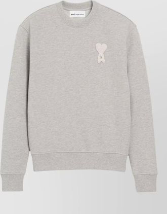 Ami cotton crewneck sweatshirt