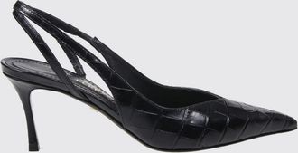 Ferragamo D&eacute;collet&eacute; slingback in pelle di vitello stampa cocco con tacco a spillo