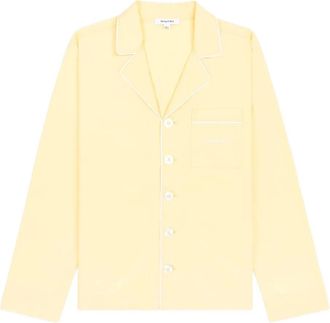 Sporty & Rich Camicia pigiama Serif con logo - Giallo