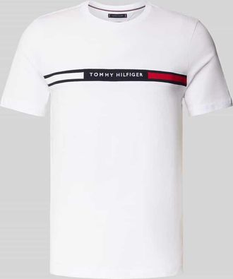 Tommy Hilfiger Regular Fit T-Shirt aus reiner Baumwolle in Weiss, Größe XXL