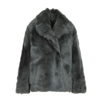 Yves Salomon Toscana Peacoat - Jackets - Mujer - Gris - S