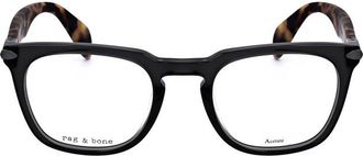 Rag & Bone Mens Brown Rectangular Eyeglass Frames RNB7008-2