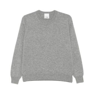 Allude Trui met ronde hals - Dames - Truien - Grijs - Maat: L Kasjmier