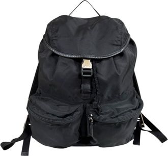 Prada Black Nero Nylon Backpack (Pre-Owned)