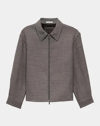 Helmut Lang Men & apos;s Zip-Front Shirt Jacket