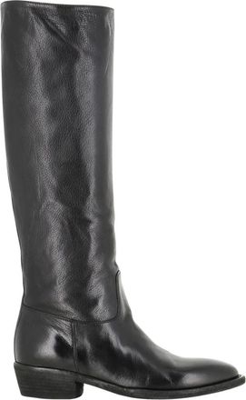 Officine Creative Sonegal Boot - Dames - Hoge Laarzen - Zwart - 39 EU - Leer - Schoenen