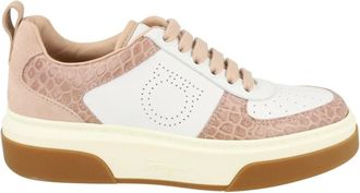 Ferragamo Cassina Low Leather Sneakers