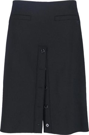 Courr&egrave;ges Logo Midi Skirt