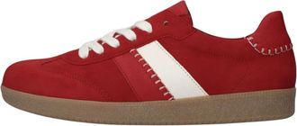 Gabor 301 Sneakers - Dames - Sneakers - Rood - 40 1/2 EU - Su&egrave;de - Schoenen