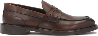 Kazar Bruine loafers met leren zool - Heren - Loafers - Bruin - 42 EU - Leer - Schoenen