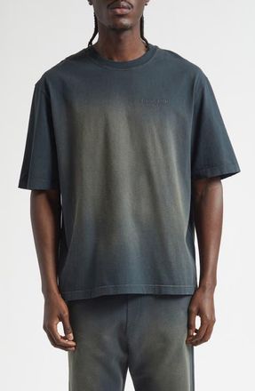 Golden Goose Gender Inclusive Journey Garment Dyed Logo T-Shirt in Bleached Washed Black at Nordstrom, Size Xx-Large