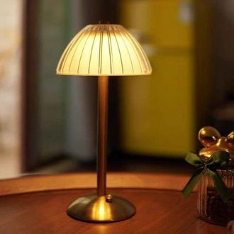 OEM L&aacute;mpara De Mesa Led Inal&aacute;mbrica - Regulable - Apta Para Sal&oacute;n Y Dormitorio - 1 Unidad - Blanca - Pl&aacute;stico