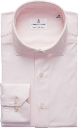 Emanuel Berg Modern Fit 4 Flex Stretch Knit Button-Up Shirt in Light Pastel Pink at Nordstrom Rack, Size Large/x-Large