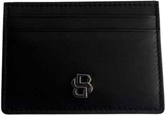HUGO BOSS Mens Bold Icon Card Holder, Black