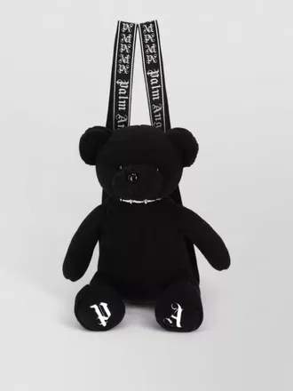 Palm Angels teddy bear backpack adjustable straps embroidery