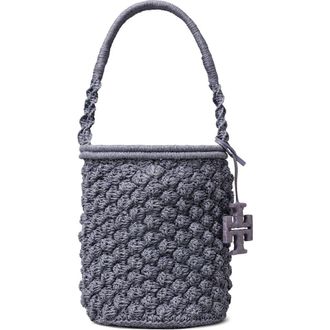Tory Burch Ella Crochet Handbag in Gray at Nordstrom