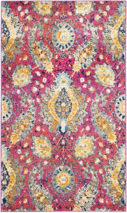 Safavieh Alfombra moderno chic de polipropileno rosa/oro, 122 x 183 cm