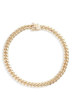 SHYMI Tori Cuban Chain Choker Necklace in Gold at Nordstrom, Size 15