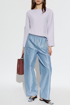 Emporio Armani High-waisted Jeans, Womens, Blue