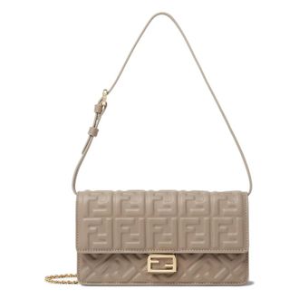Fendi Mujer, Bolsos, Gris, Talla: ONE Size