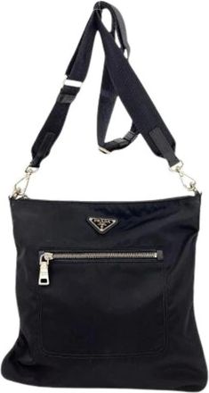 Prada Pre-owned Cross Body Bags, female, Black, Size: ONE SIZE Pre-owned Vintage Shoulder Bag