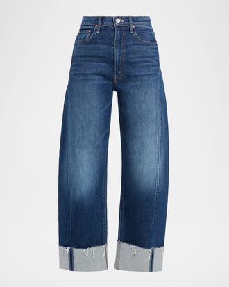 Mother The Half-Pipe Ankle Cuff Fray Jeans