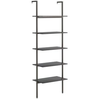 vidaXL Scaffale Pendente a 5 Livelli Nero 64x35x185 cm - Vidaxl