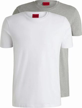HUGO BOSS Mens 2 Pack of T-Shirts - White - Size: 44