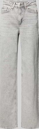 Vero Moda Wide Leg Jeans aus Baumwoll-Mix Modell TESSA in Hellgrau, Gr&ouml;&szlig;e 25/30