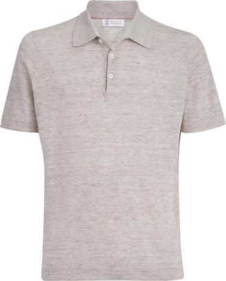 Brunello Cucinelli Short-sleeves Knit Polo Shirt
