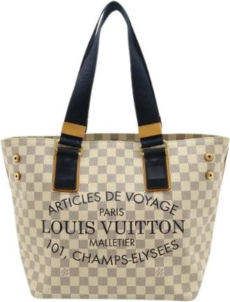 Louis Vuitton Pre-owned Tote Bags, female, Beige, Size: ONE SIZE Pre-owned Canvas Tote Bag