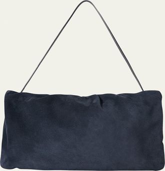 The Row Bourse XL Shoulder Bag in Suede