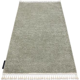 RugsX Rugsx - Alfombra Berber 9000 Verde Franjas Bereber Marroqu&iacute; Shaggy Green 180x270 Cm