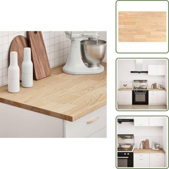 vidaXL Piano di lavoro massello - vidaXL Piano di Lavoro Cucina 100x63,5x2,7 cm Legno Massello Rovere