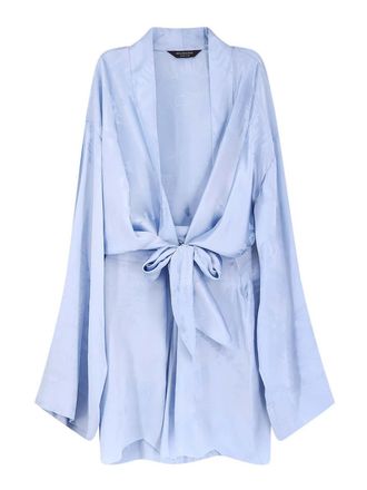 Balenciaga Silk Mini Wrap Dress