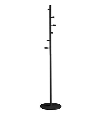 HERDASA Perchero Moderno Mod. 401 Herrajes Cromo Satinado Lacado Negro 185 Cm(alto)35 Cm(ancho)35 Cm(largo)
