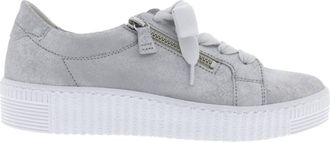 Gabor Womens 83.334.61 Double Zipper Sneaker In Silver
