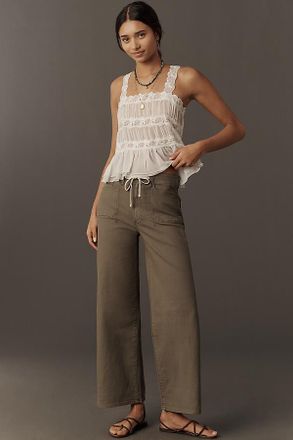Paige Ari Tie-Waist Wide-Leg Jeans