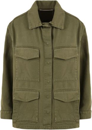 SOLOTRE Cargo Jacket - Dames - Zomerjassen - Groen - XS - Jassen